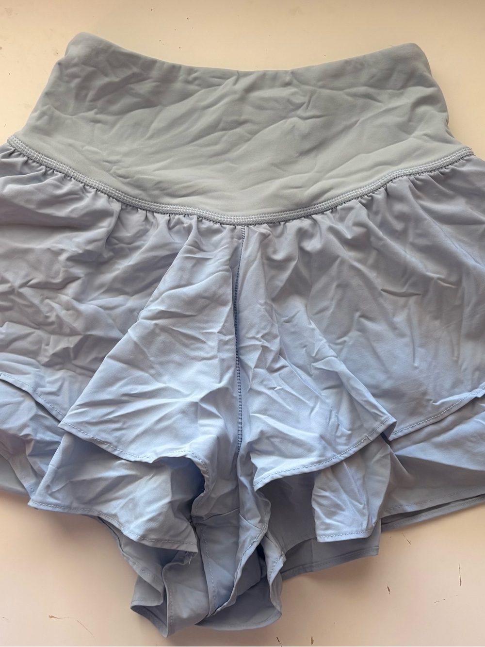 Aeropostale Light Blue Ruffle Skort Shorts